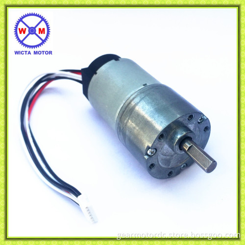 low rpm encoder 24v gear motor with mini dc gearbox